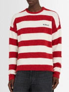 FIORUCCI Striped Crewneck Alpaca Blend Sweater