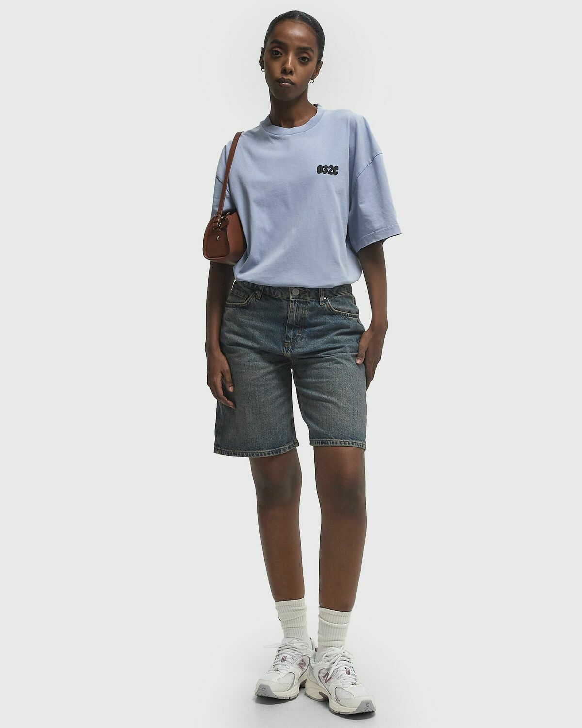 032c LOVES TEE Blue Womens Shortsleefe