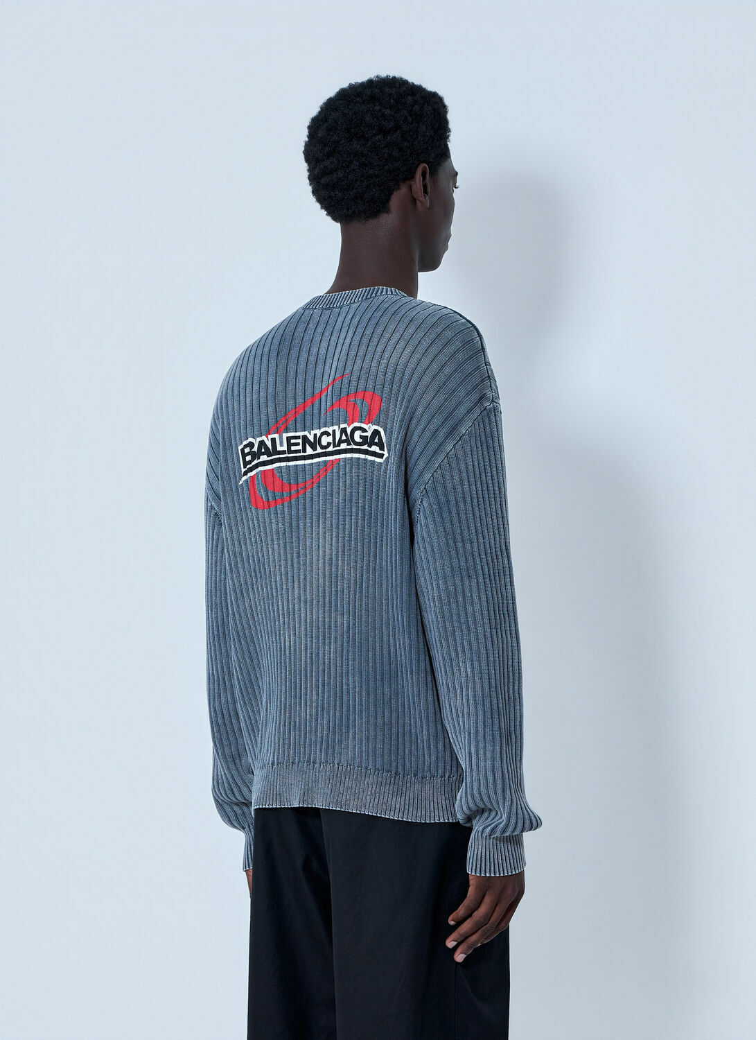 Balenciaga Ribbed Knit Sweater
