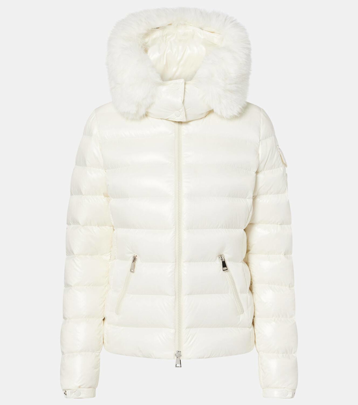 『MONCLER』Badyf Shearling-Trimmed Down Jacket★White★ Moncler Badyf shearling-trimmed down jacket Moncler