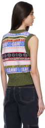 GANNI Multicolor Jacquard Vest