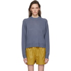 Tibi Blue Spring Cocoon Sweater