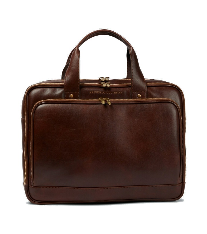 Photo: Brunello Cucinelli - Leather briefcase