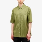 Jil Sander+ Men's Short Sleeve Regular Fit Shirt in Grasshopper