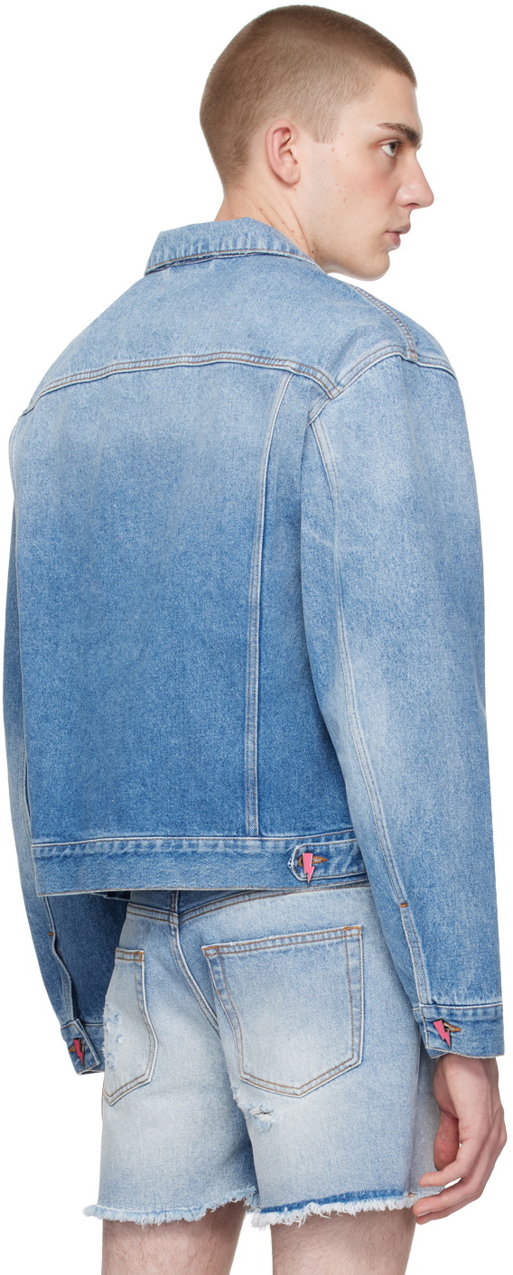 Members of the Rage Blue Faded Denim Jacket