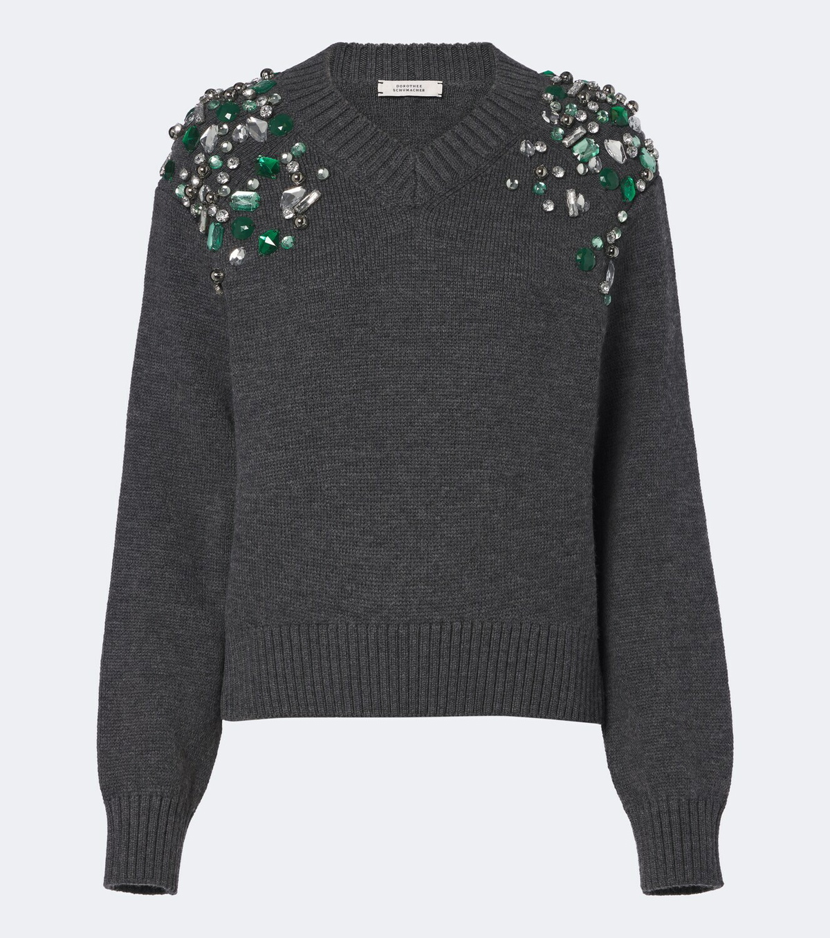 Dorothee Schumacher Embellished Coolness virgin wool sweater