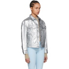 Acne Studios Silver Denim Lamp Jacket