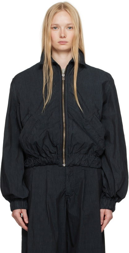 Photo: Eckhaus Latta Navy Flight Bomber Jacket