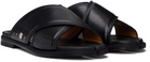 Maison Margiela Black Tabi Numbers Crossed Sandals