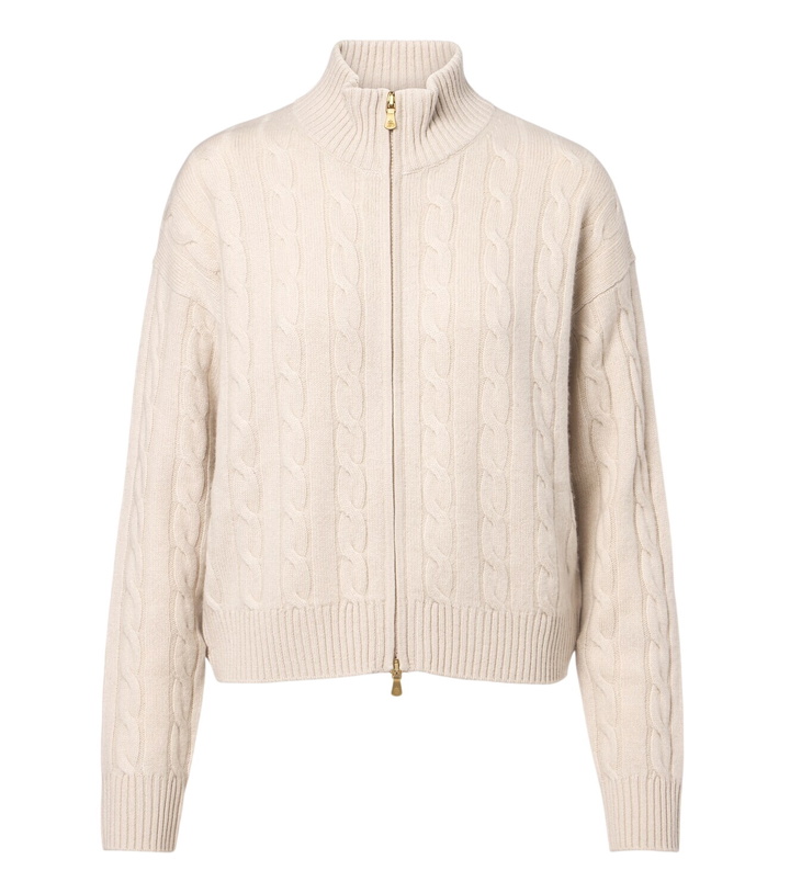 Photo: Eleventy Cable-knit cashmere zip-up sweater