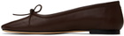 Aeyde Brown Delfina Ballerina Flats
