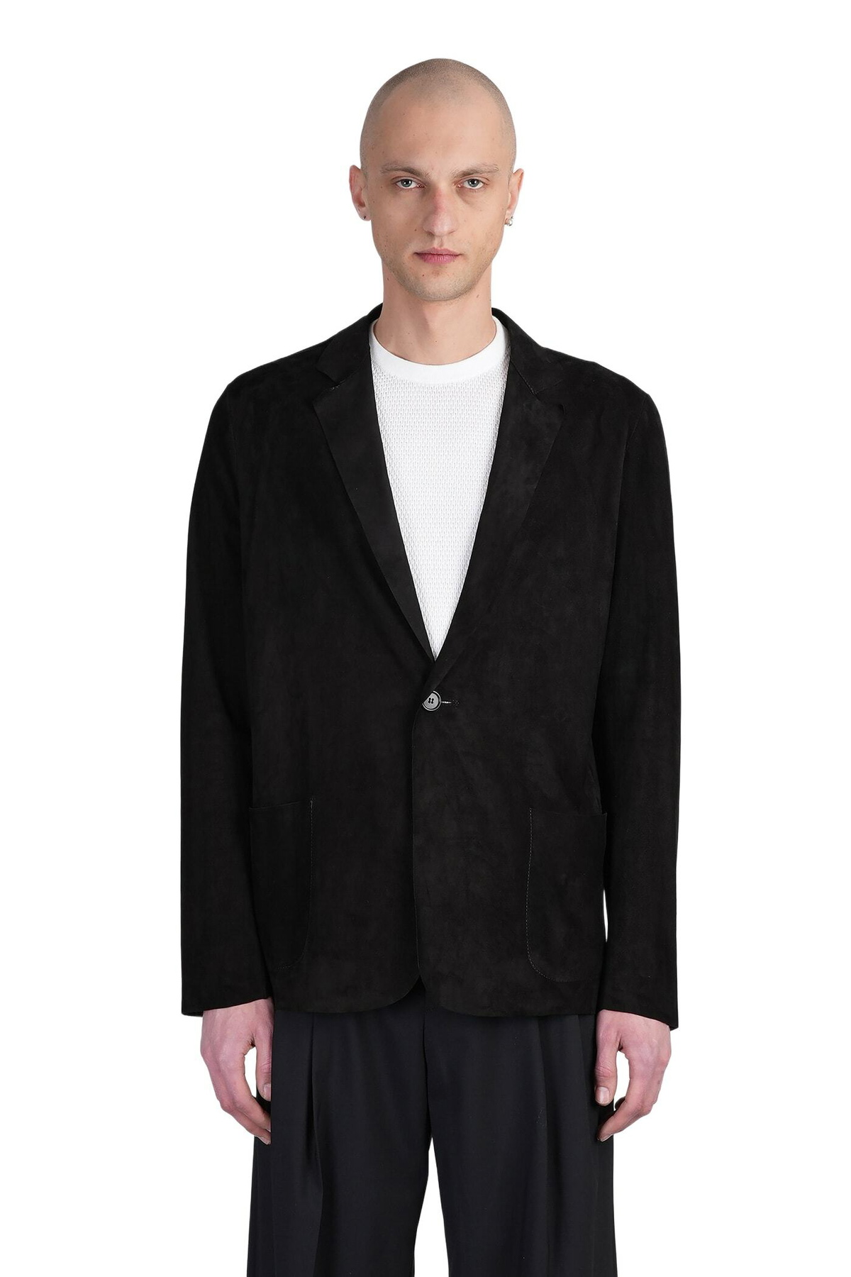 Salvatore Santoro Leather Jacket In Black Leather