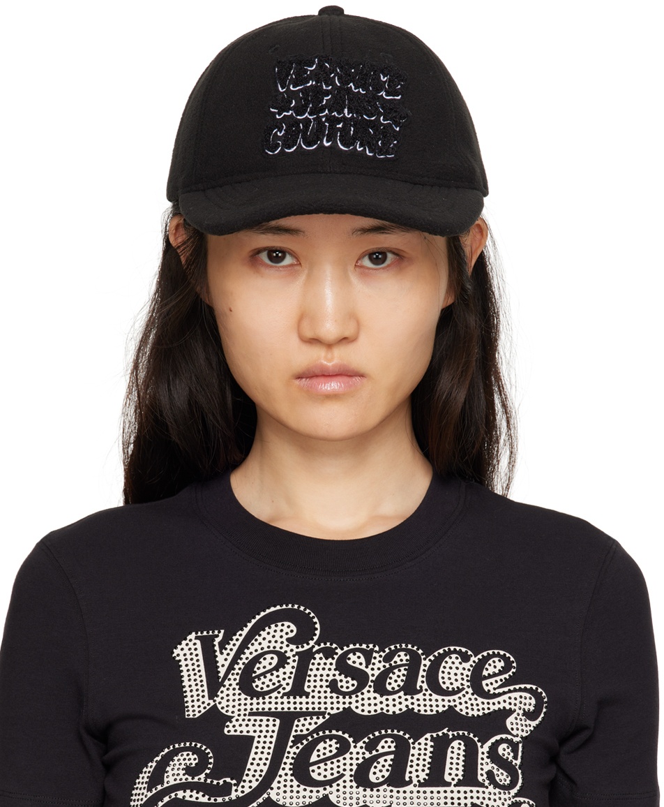 Versace Jeans Couture Black Logo Cap Versace