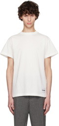 Jil Sander Three-Pack White Logo Label T-Shirts