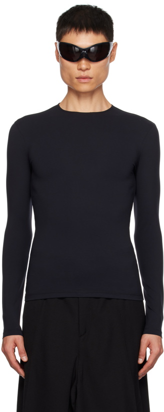 Photo: Balenciaga Black Outside Loop Long Sleeve T-Shirt