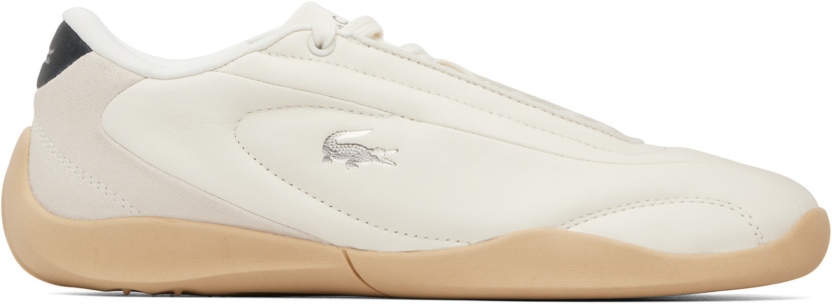 Lacoste Beige Protect Leather Sneakers