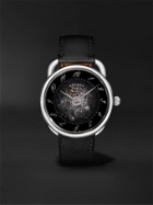 HERMÈS TIMEPIECES - Arceau Squelette Automatic 40mm Stainless Steel and Leather Watch, Ref. No. 055631WW00 - Black