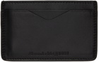 Alexander McQueen Black Rib Cage Card Holder