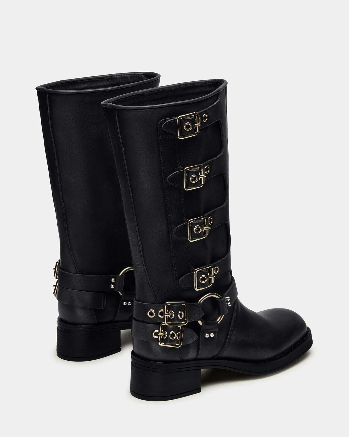 Steve Madden Rockyy-W Wide Calf Boots in Black