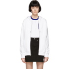 Calvin Klein Jeans White Heavyweight Zip-Up Hoodie