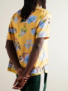 Rhude - Loix Camp-Collar Printed Silk Shirt - Yellow
