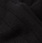 John Smedley - Delta Ribbed Sea Island Cotton-Blend Socks - Black