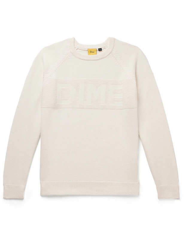 Photo: DIME - Logo-Jacquard Cotton-Blend Sweater - White