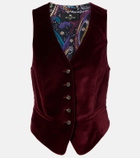 Etro Cotton velvet vest
