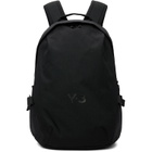 Y-3 Black Bonded-Logo Backpack