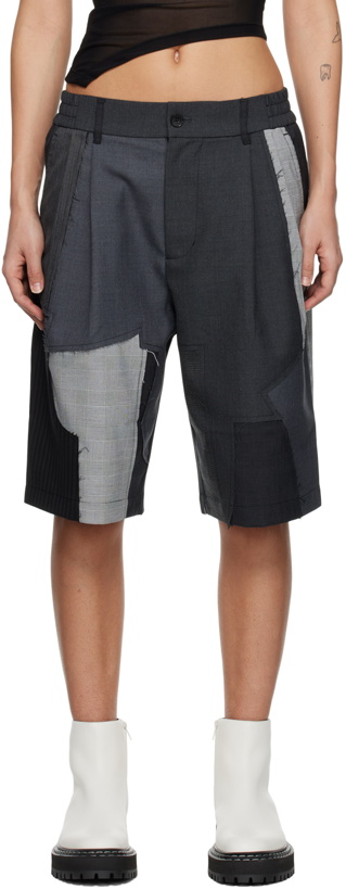 Photo: Feng Chen Wang Gray Patchwork Short