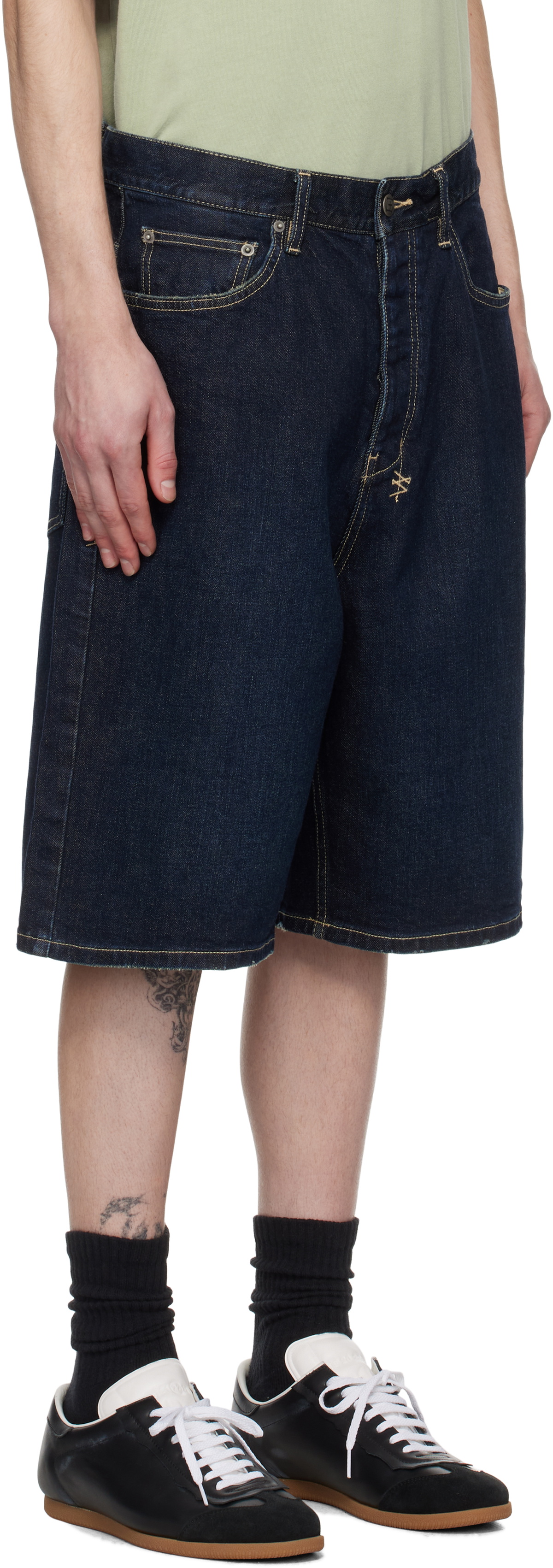 Ksubi Blue MAXX Rinsed Denim Shorts