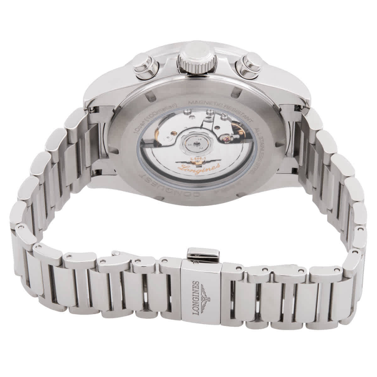 Longines Conquest Chronograph Automatic Silver Dial Watch L3.835.4.02.6