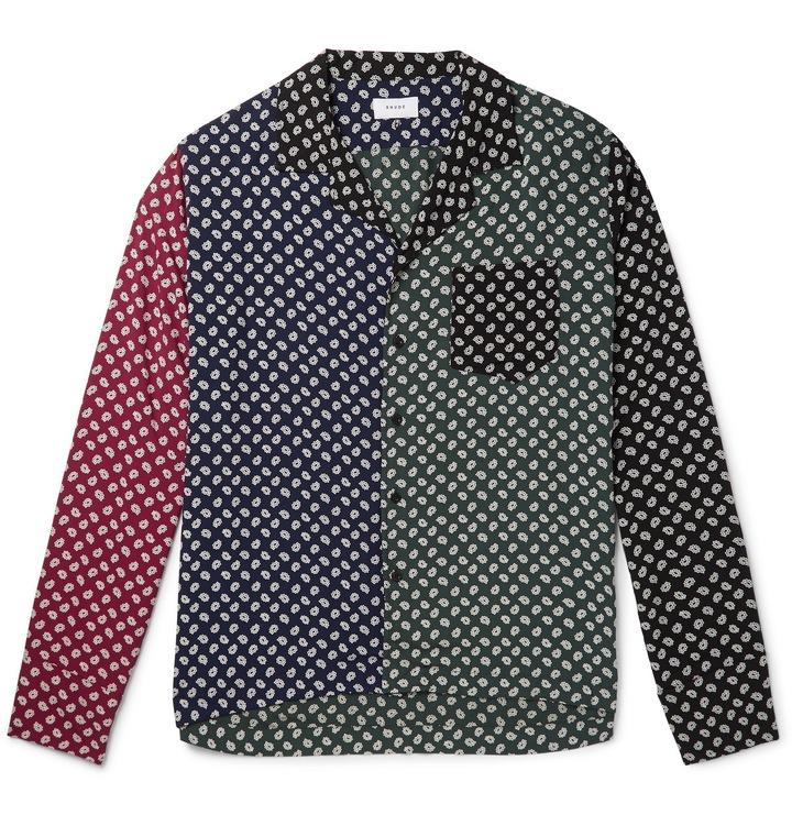 Photo: Rhude - Camp-Collar Patchwork Bandana-Print Voile Shirt - Multi