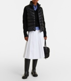 Moncler Tricot down-paneled virgin wool cardigan