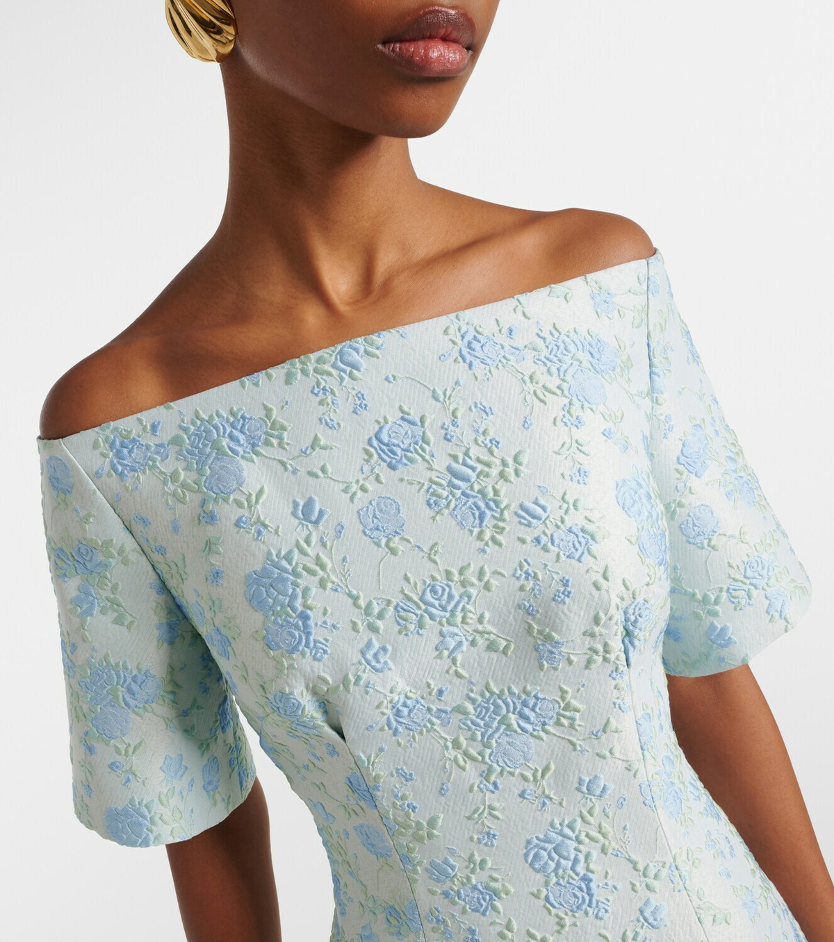 Markarian Gilda floral brocade gown