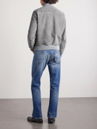 TOM FORD - Slim-Fit Suede Bomber Jacket - Gray