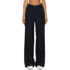 A.P.C. Navy Topstitched Trousers