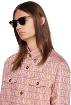 Versace Black & Gold Greca Sunglasses