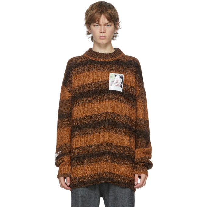 Photo: Raf Simons Brown Marl Patch Sweater