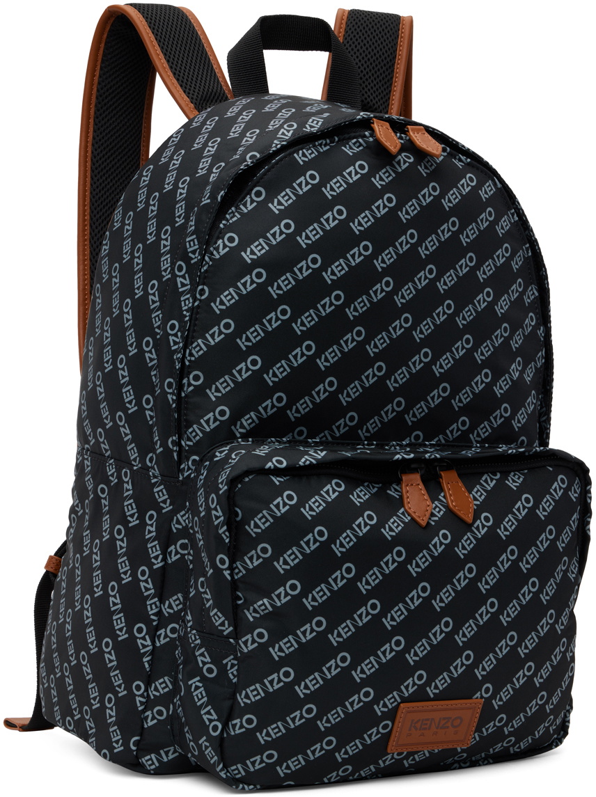 Kenzo Black Sport Monogram Backpack Kenzo
