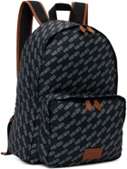 Kenzo Black Sport Monogram Backpack