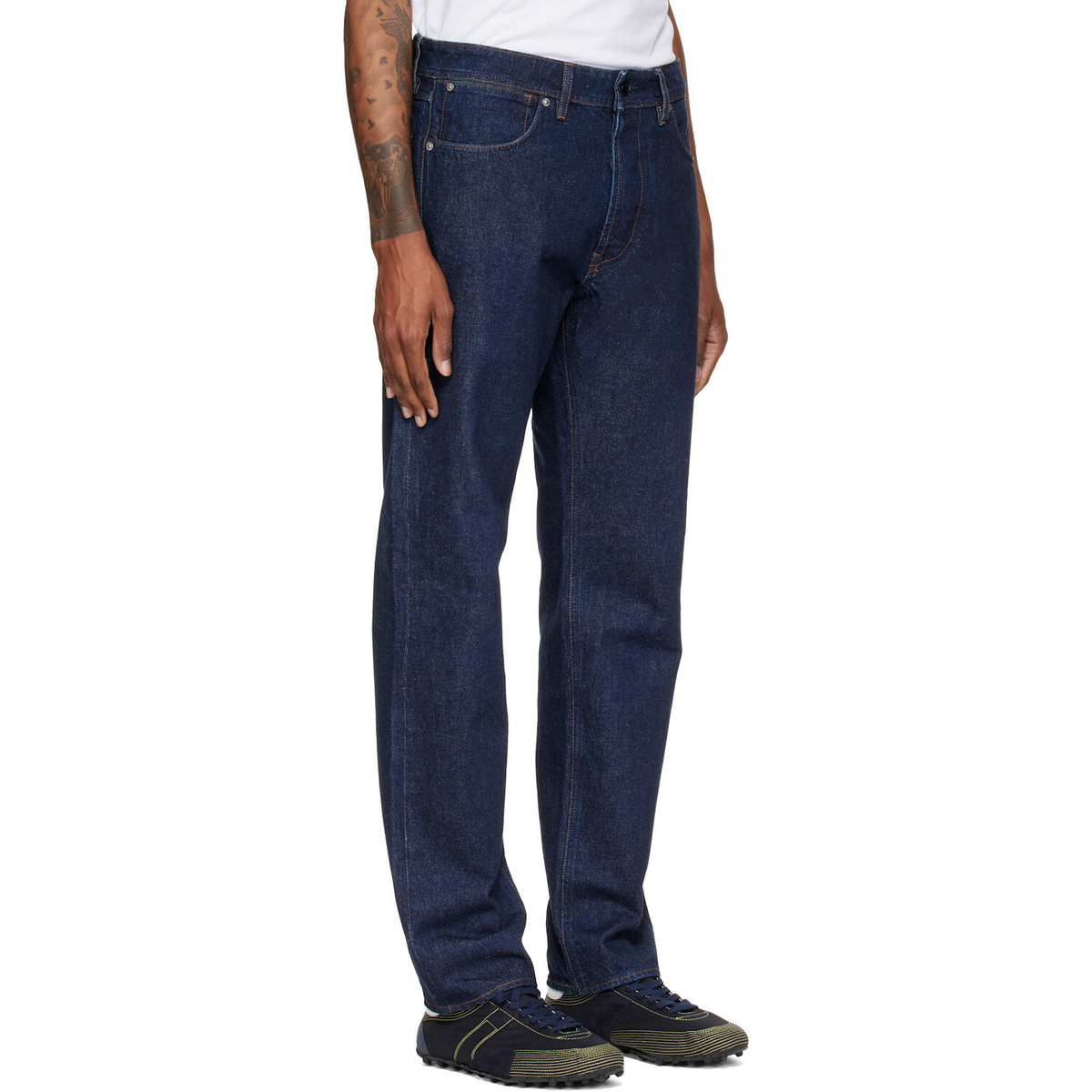 Stone Island Blue J100005 Indigo Denim-Rinsed Jeans