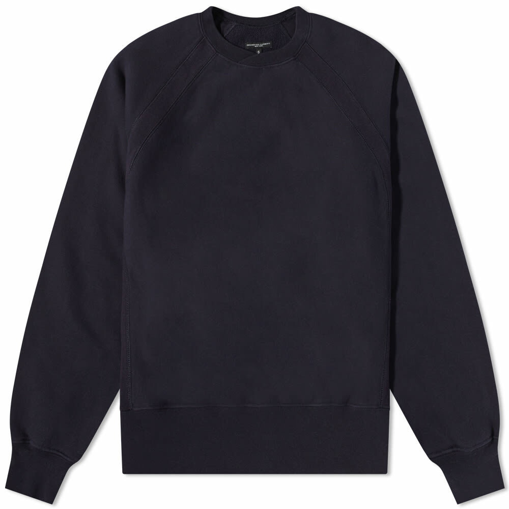 Engineered Garments Men's Raglan Crew in Navy Engineered