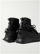 Canada Goose - Glacier Trial Jersey, Suede and Leather-Trimmed Ripstop High-Top Hiking Sneakers - Black