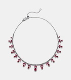 Kamyen 18kt rose gold choker with rubies and diamonds
