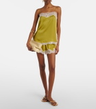 Faithfull Hanna lace-trimmed satin camisole