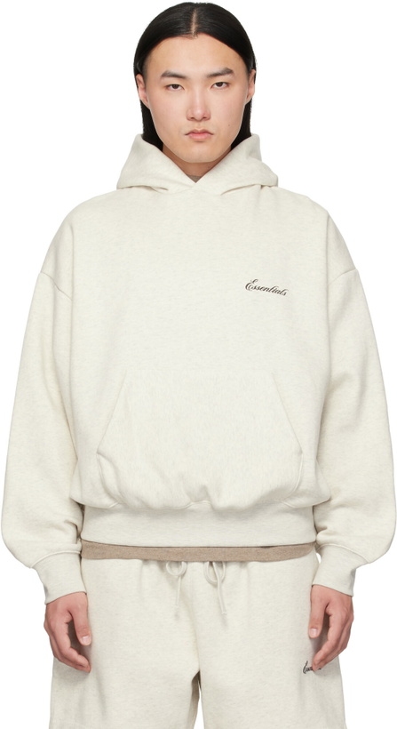 Photo: Fear of God ESSENTIALS Off-White Classic Hoodie