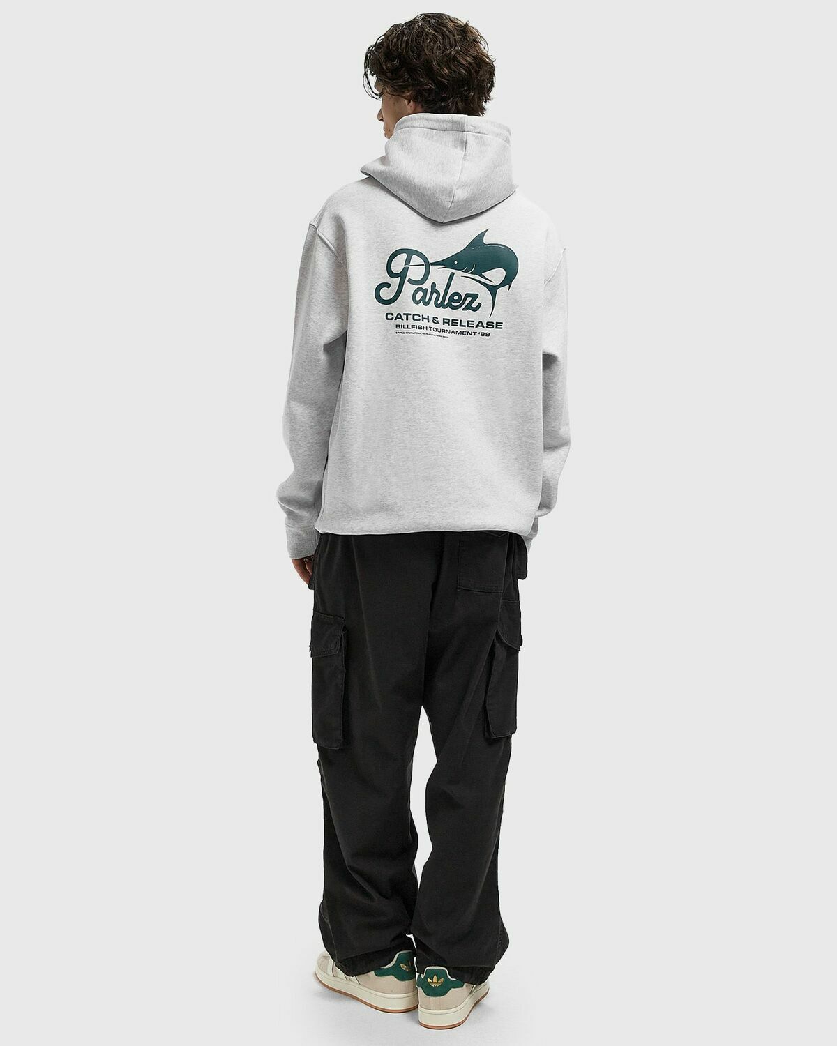Parlez Marlin Hoodie Grey Mens Hoody