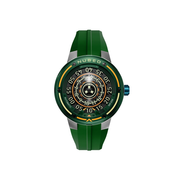 Photo: Nubeo Orbiter Green Dial Mens Watch NB-6117-02
