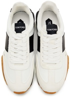 TOM FORD White & Black James Sneakers